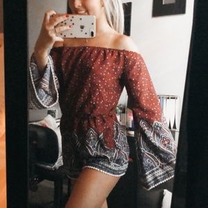 Off the Shoulder Romper
